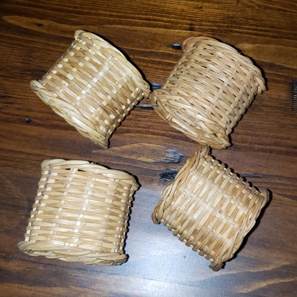 Other - Rattan Napkin Holders Set of 4